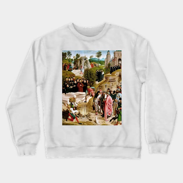 Geertgen Tot sint Jans Legend of the Relics of St. John the Baptist Crewneck Sweatshirt by pdpress